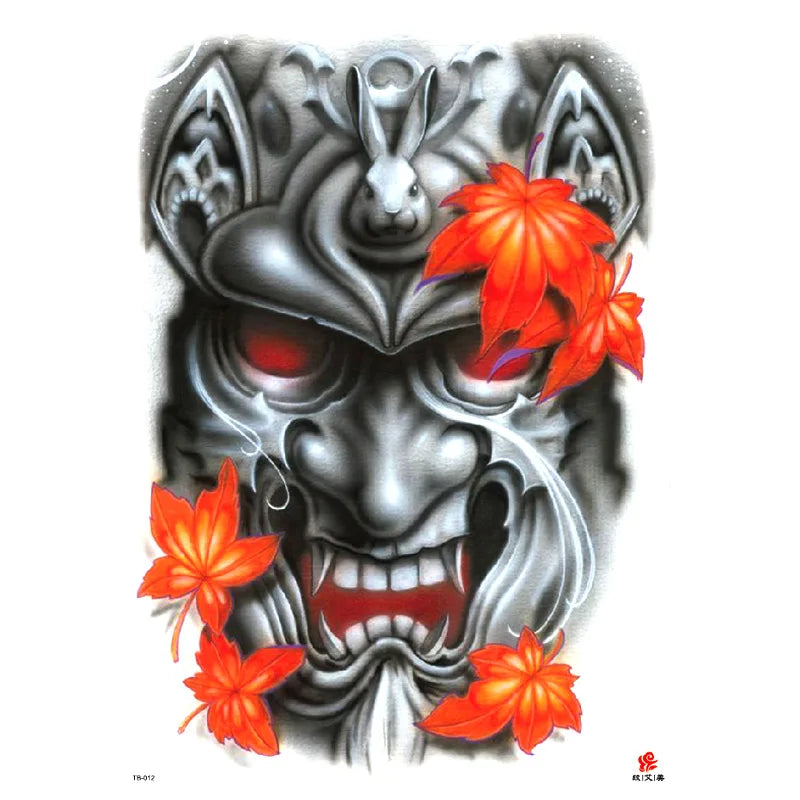 Wholesale Cool Big Full Back Tattoo Designs Large Size Temporary Tattoo Men's Full Back Tattoo Sticker