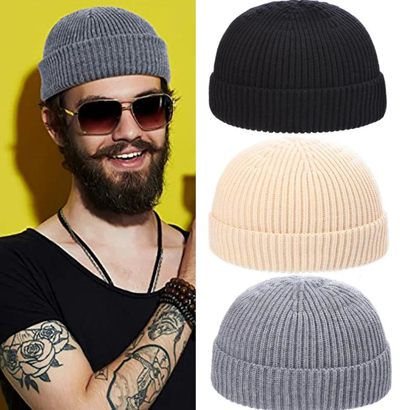 &quot;Trendy Pumpkin Beanie - Warm Knitting Skull Cap for Men &amp; Women - Unisex Hip-Hop Style Winter Hat&quot;