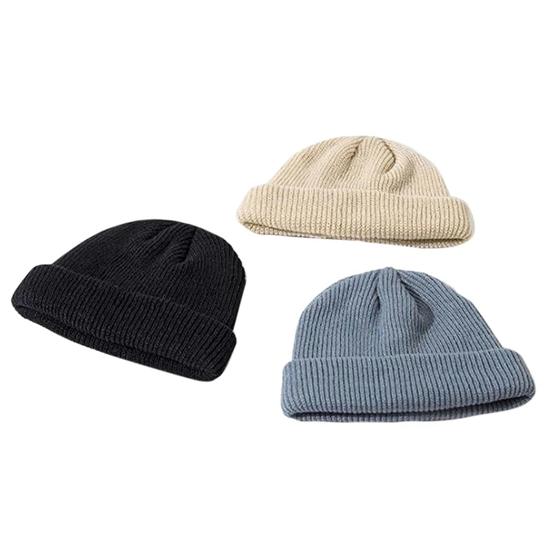 Damen Casual Cap Winter Unisex Rippenstrick Beanie Mützen Hüte Für Frau Herren Kinder Mädchen Jungen Schwarz Grau Rot Einfarbig