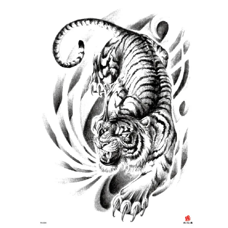 Wholesale Cool Big Full Back Tattoo Designs Large Size Temporary Tattoo Men's Full Back Tattoo Sticker