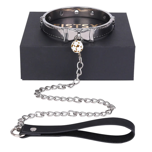 New Arrival Bow Ribbon Flower Bell Adult Bondage Fashion Collar Suitable for Bondage Enthusiasts
