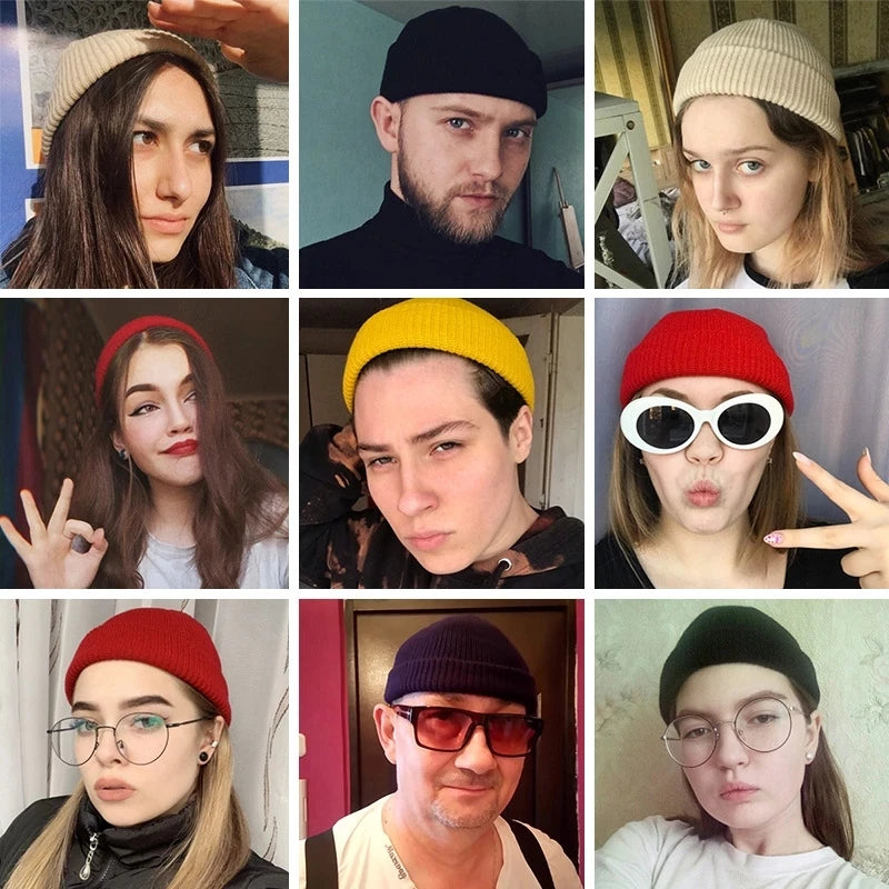 &quot;Trendy Pumpkin Beanie - Warm Knitting Skull Cap for Men &amp; Women - Unisex Hip-Hop Style Winter Hat&quot;