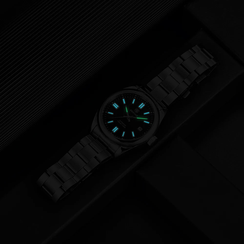 BENYAR Neue Taucheruhr für Männer 10Bar wasserdichte Herren Mechanische Armbanduhren Luxus Edelstahl Automatikuhren