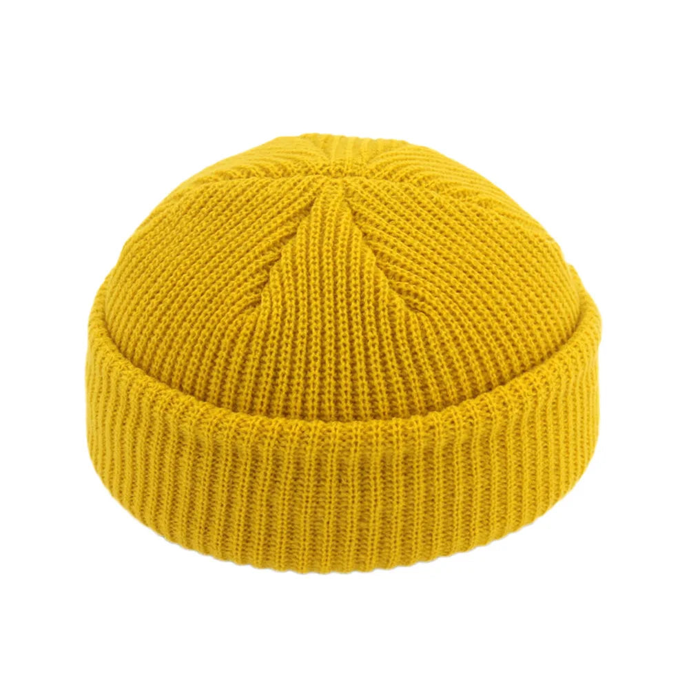 &quot;Trendy Pumpkin Beanie - Warm Knitting Skull Cap for Men &amp; Women - Unisex Hip-Hop Style Winter Hat&quot;