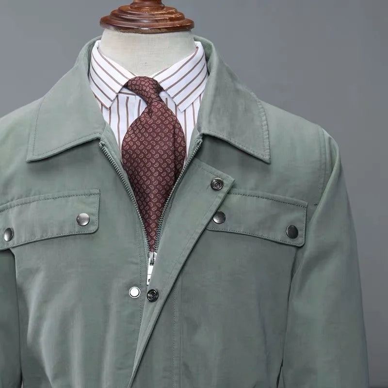 Mens Custom Made to Measure Menswear Men Jacket Man Safari Jackets