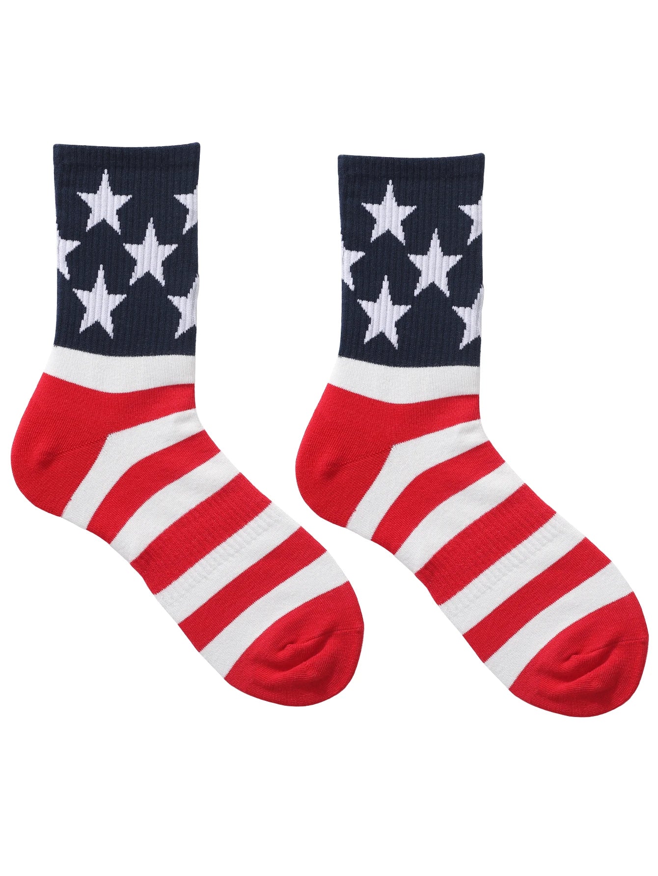 Fall/Winter New Men Socks American Flag Cotton Socks Independence Day Gift Women's Socks