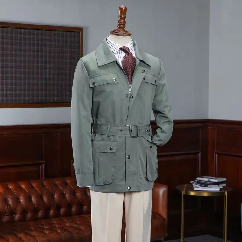 Mens Custom Made to Measure Menswear Men Jacket Man Safari Jackets