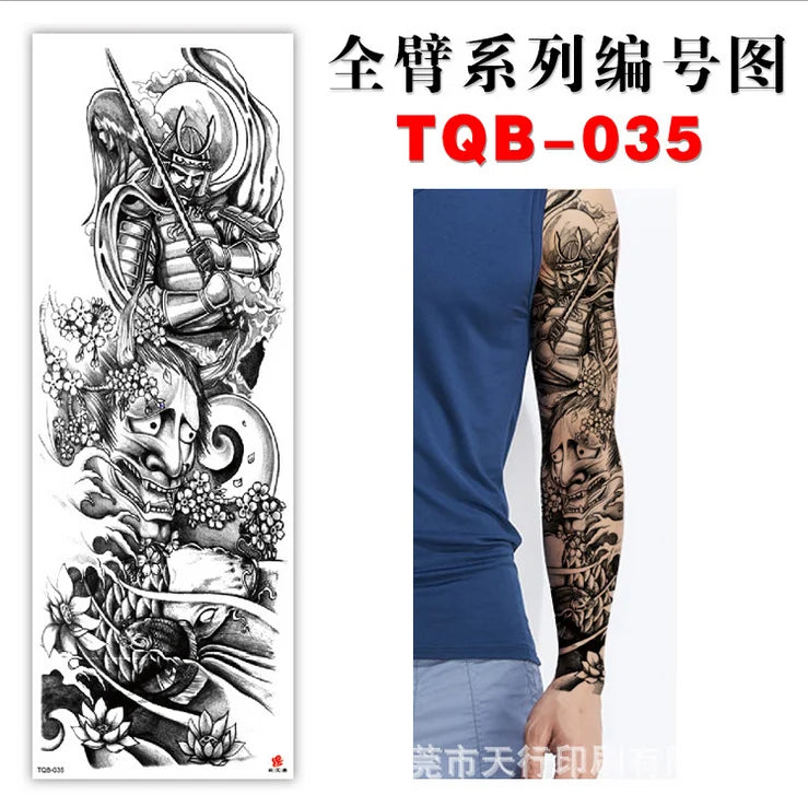 TQB033-040 Waterproof Temporary Full Sleeve Tattoo Sticker Girl Arm Sleeve Tattoo