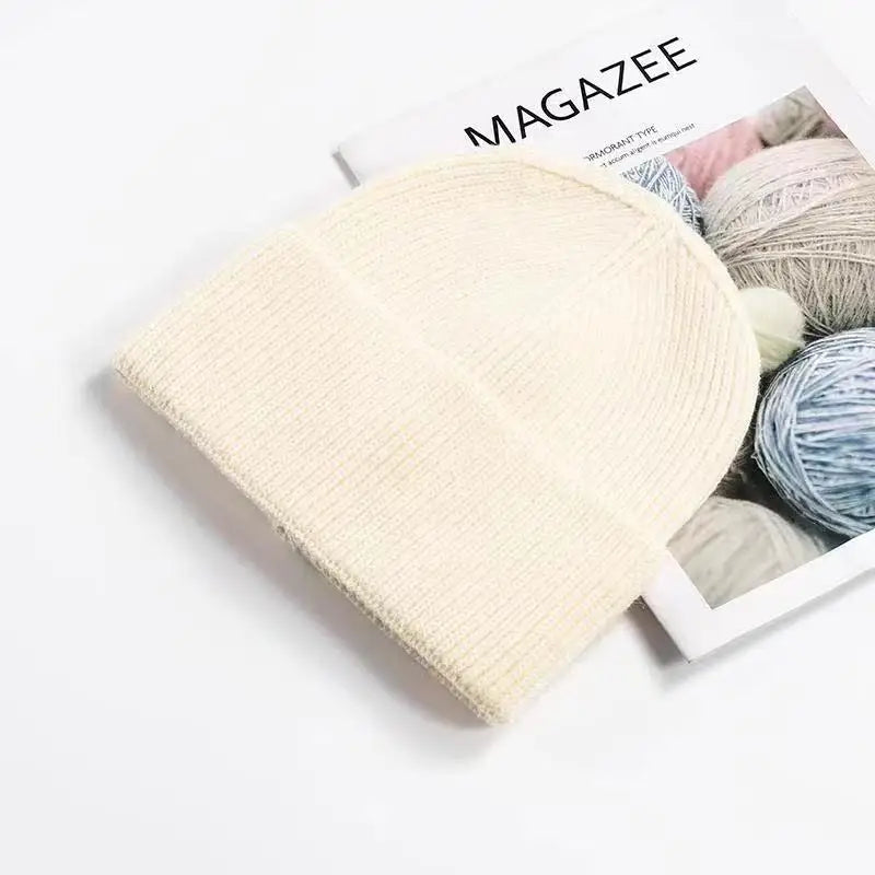 VISROVER 12 Farben einfarbig Acryl Beanies Wintermütze für Frau am besten abgestimmt Acryl Frau Herbst Warme Skullies Großhandel