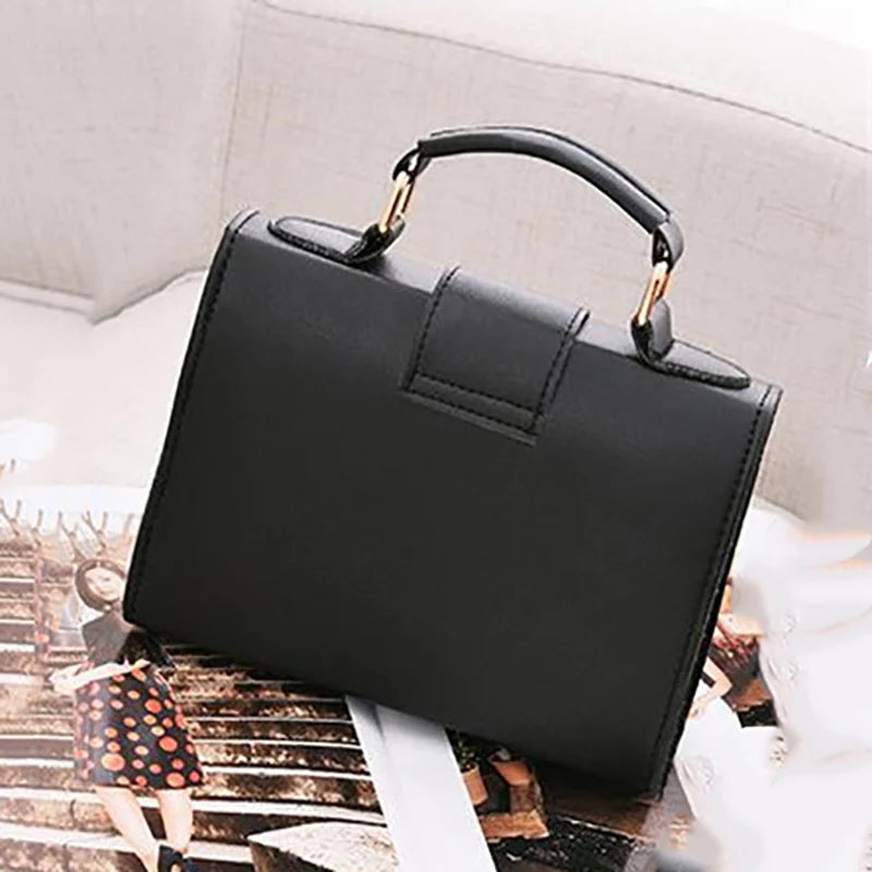 Hot Sale Flap Sling Shoulder Bags for Women Solid Color Crossbody Messenger Bag Purse Female Leather Handbag Pocket