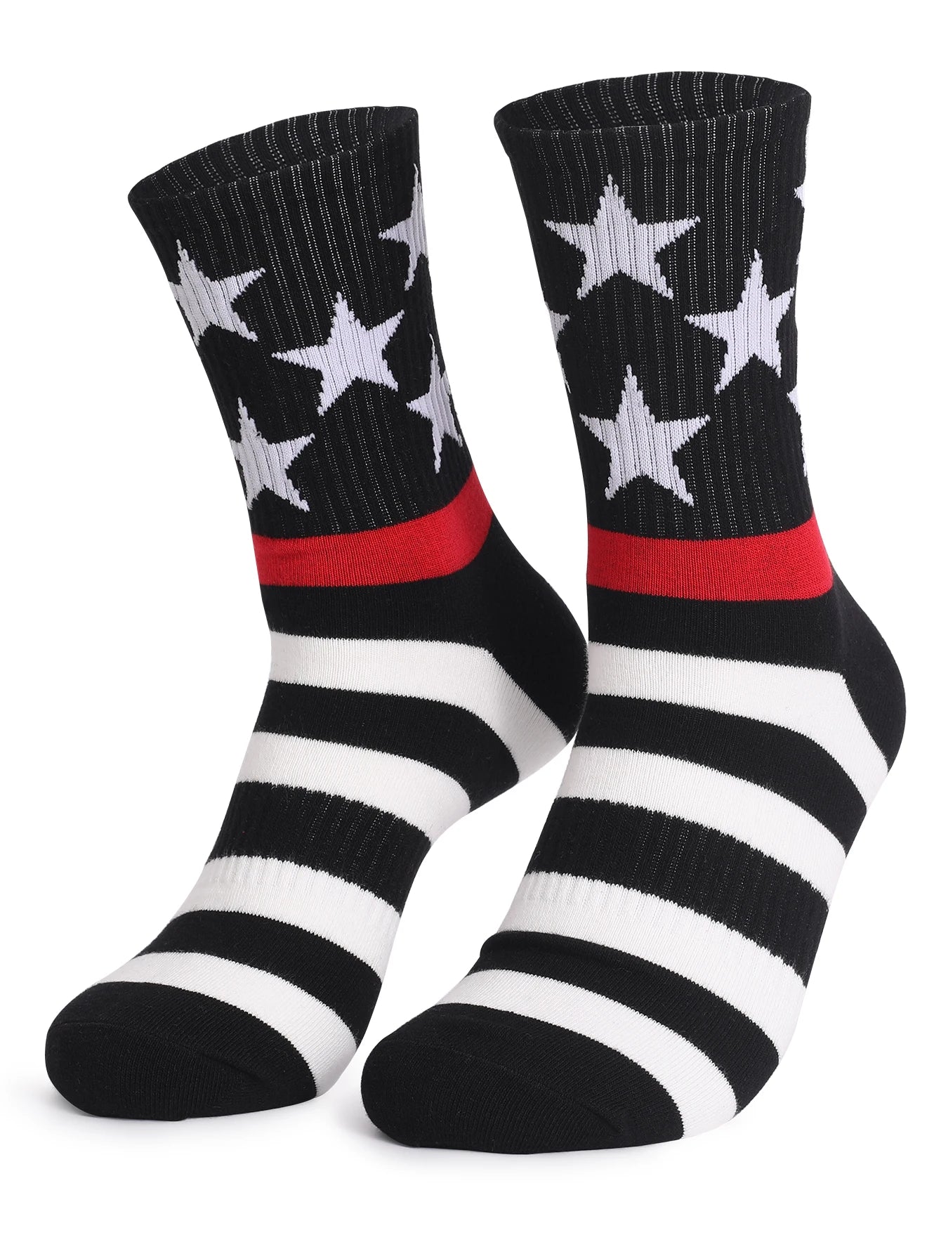 Fall/Winter New Men Socks American Flag Cotton Socks Independence Day Gift Women's Socks