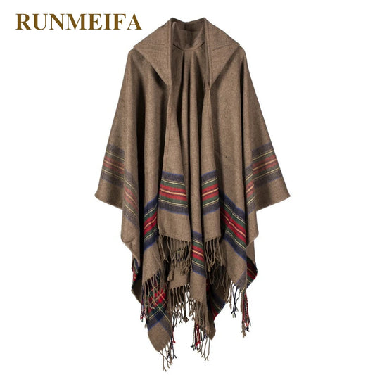 Neues Design 100% ACRYL Foulard Femme Herbst/Winter warme Mode Mantel Poncho 130*150 cm Schwarz/Grau/Weinrot/Khaki Tippet Schal