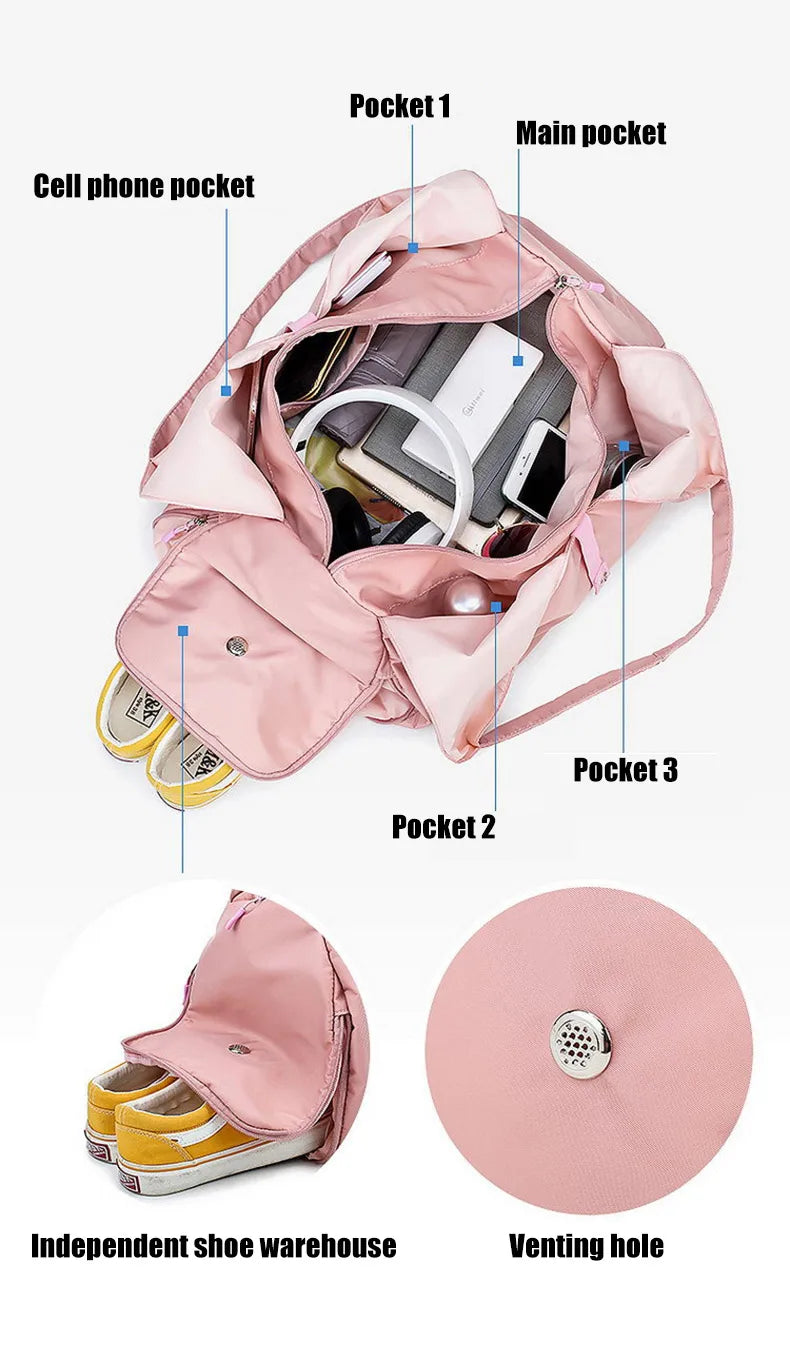 Yoga-Matte Tasche Gym Fitness Handtaschen für Frauen Männer Training Sac De Sport Reise Gymtas Nylon Outdoor Sport Tas Sporttas XA441WA