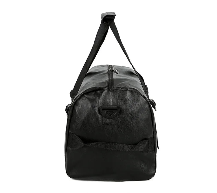 Sporttasche Leder Damen Fitness Schuhfach Herren Duffle Umhängetasche Wasserdicht Reise Training Große Sport Handtasche
