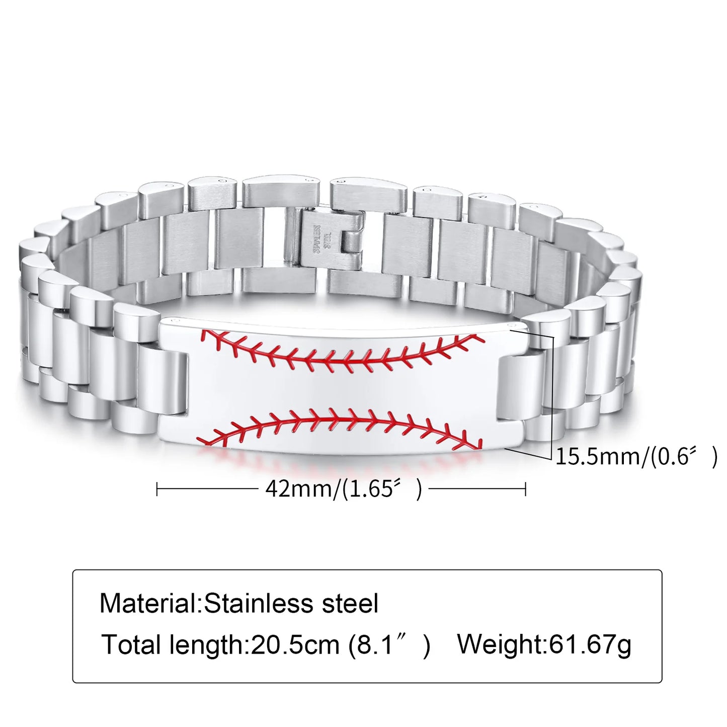 10MM -15.5MM LUXURY METAL ID BRACELET PREMIUM OYSTER STYLE BAND PERSONALIZED ENGRAVING BRACELETS GIFT FOR HIM