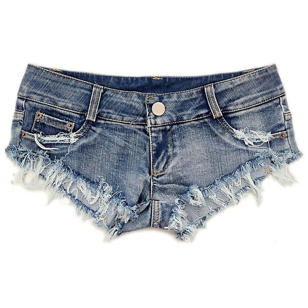 Niedrige Taille Shorts Mini Hot Jeans Pole Dance Tanga Bar Shorts Micro Sport Denim Strand Casual Lady