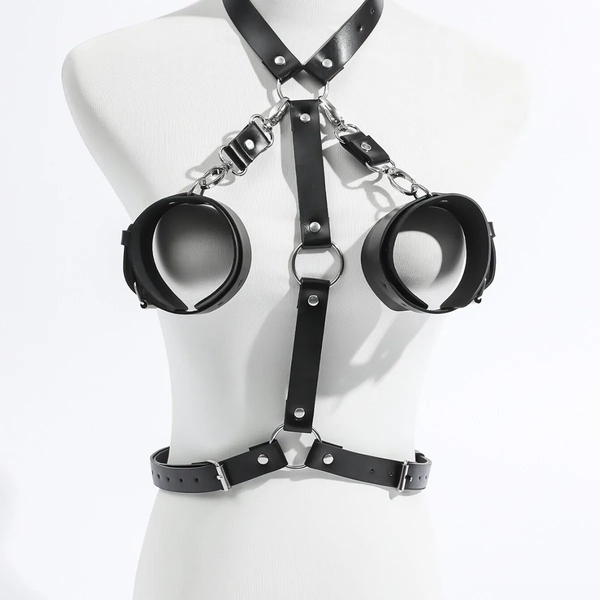 New Fun Handcuffs Bondage Clothing Sexy Strap Waist Pu Eco-friendly Leather Clothing Accessories Alternative SM Adult Toys