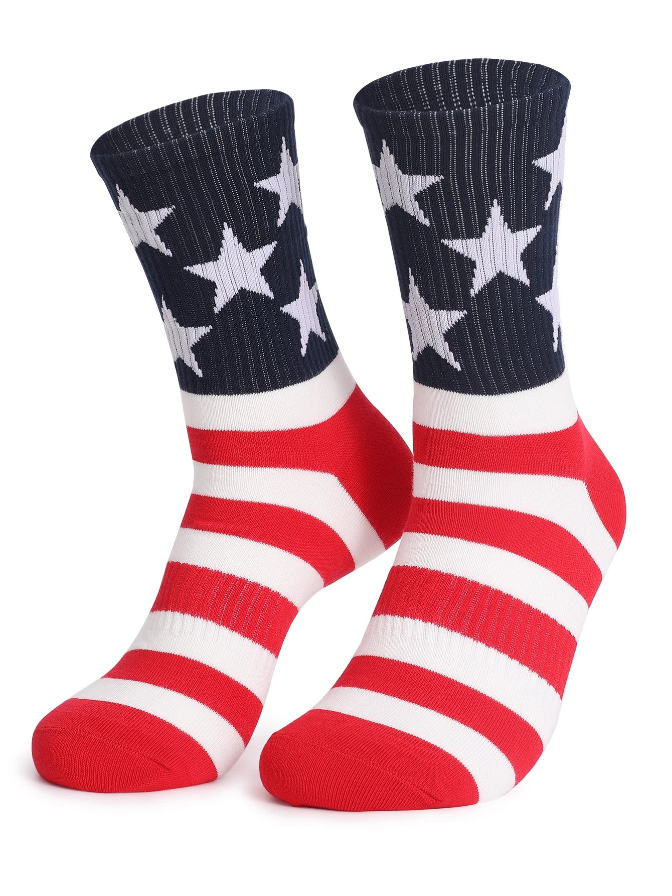 Fall/Winter New Men Socks American Flag Cotton Socks Independence Day Gift Women's Socks