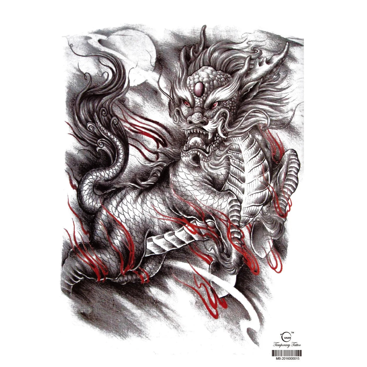 Wholesale Cool Big Full Back Tattoo Designs Large Size Temporary Tattoo Men's Full Back Tattoo Sticker