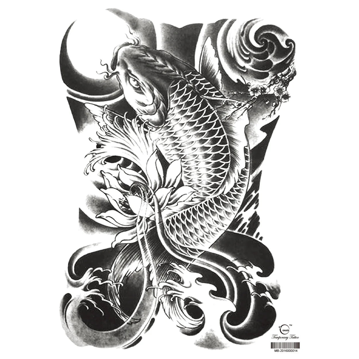 Wholesale Cool Big Full Back Tattoo Designs Large Size Temporary Tattoo Men's Full Back Tattoo Sticker