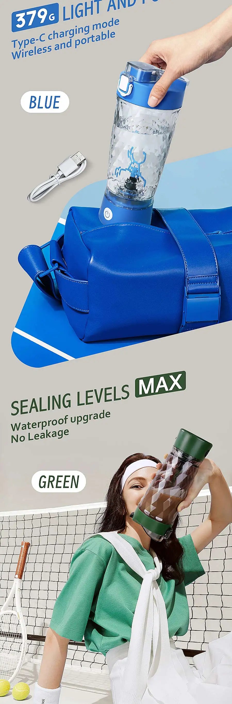 650 ml elektrischer Proteinpulver-Mischbecher, automatischer Shaker-Flaschenmischer, Shake-Flasche, Milchkaffee-Mixer, Wasserkocher für das Fitnessstudio im Freien