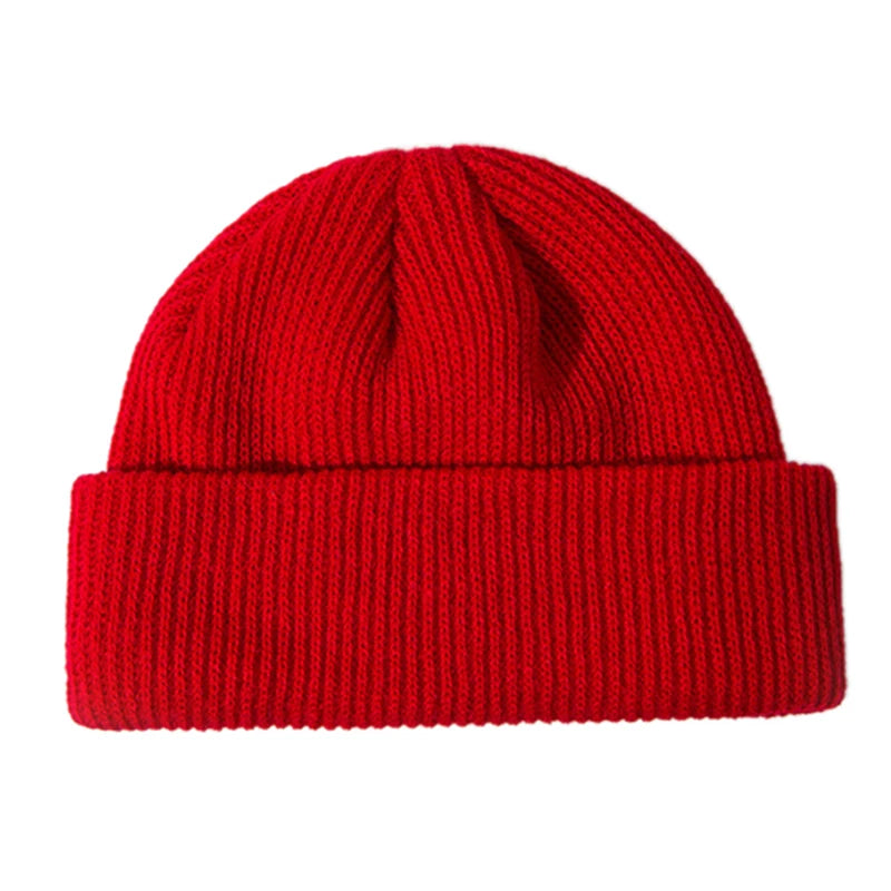 Damen Casual Cap Winter Unisex Rippenstrick Beanie Mützen Hüte Für Frau Herren Kinder Mädchen Jungen Schwarz Grau Rot Einfarbig