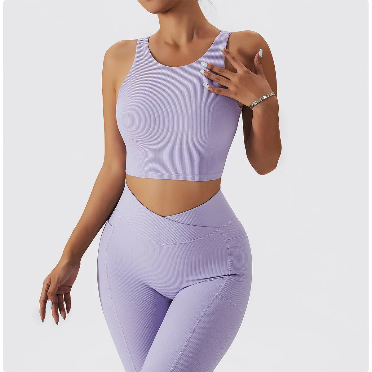 Female Gym Fitness Women High Waist Long Sleeves Workout Suit Yoga Pants Wear Sports Fitness Yoga Sets