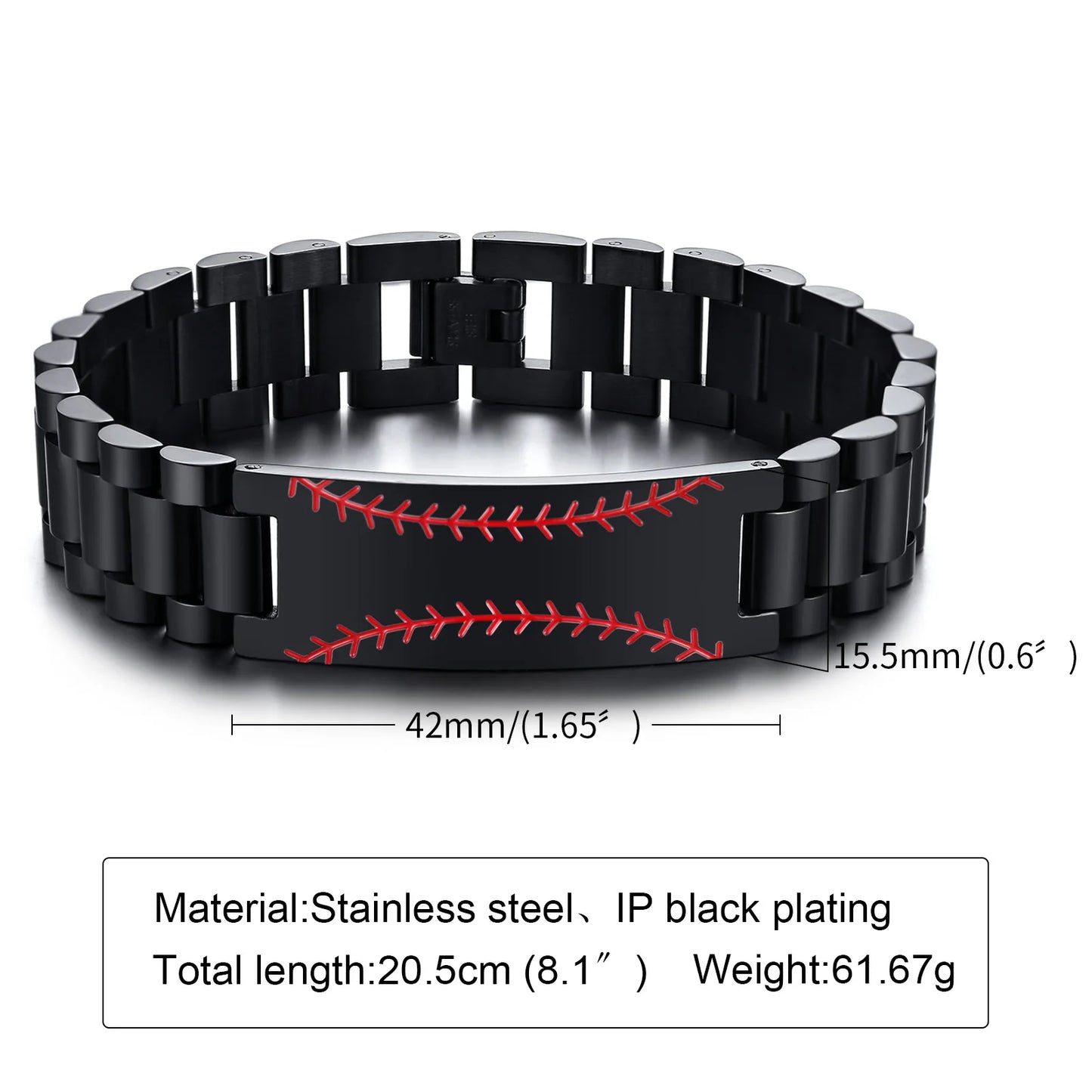 10MM -15.5MM LUXURY METAL ID BRACELET PREMIUM OYSTER STYLE BAND PERSONALIZED ENGRAVING BRACELETS GIFT FOR HIM