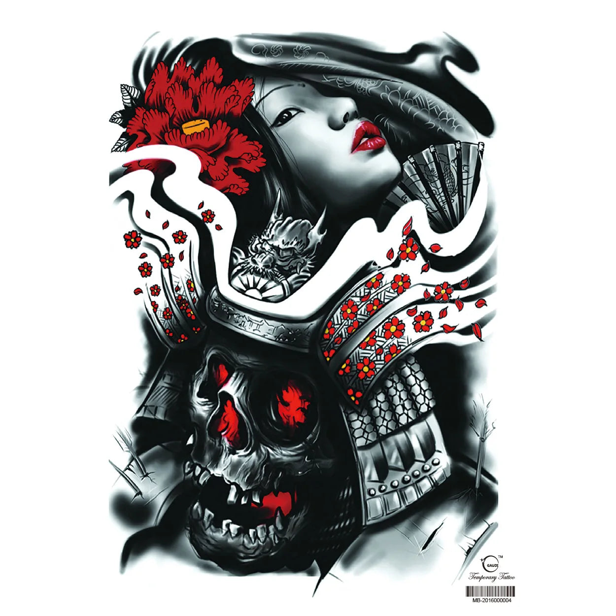 Wholesale Cool Big Full Back Tattoo Designs Large Size Temporary Tattoo Men's Full Back Tattoo Sticker