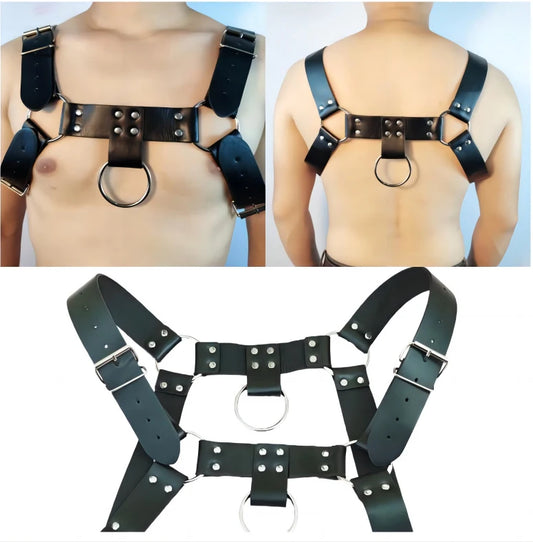 Nightclub Men's Erotic Bondage Leather Alternative Bondage Sm Props Supplies Male Slave Wear Toys