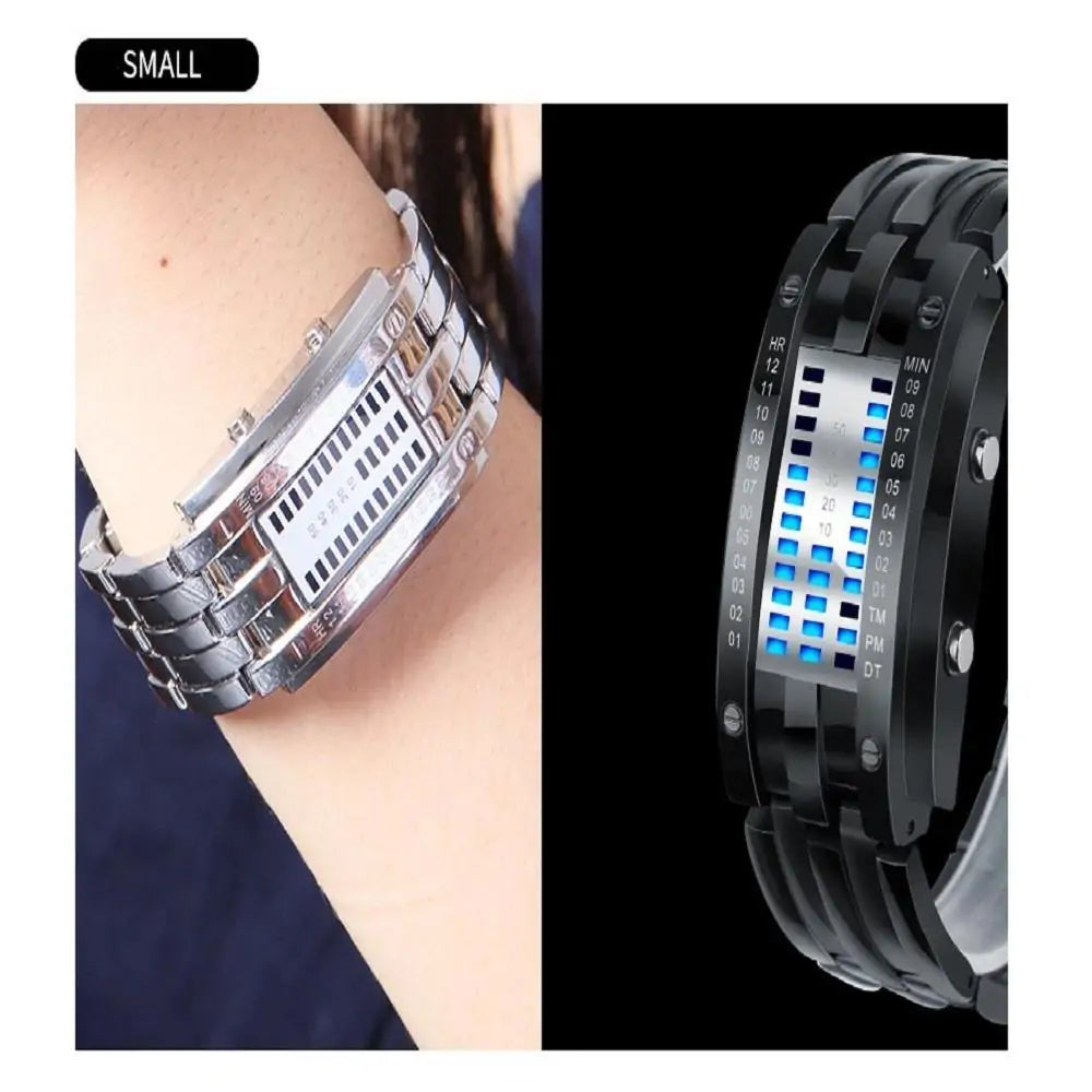 Futuristische Digitalarmbanduhr