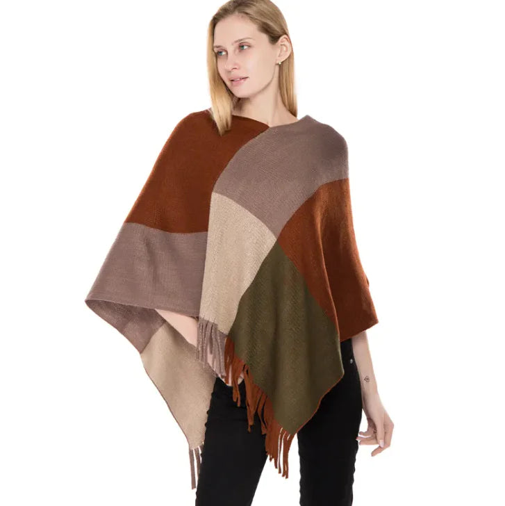 CozyPlaid Strickschal
