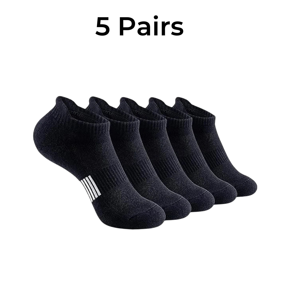 Unisex Athletic Ankle Socks – Heel Tab Design, Stay-in-Place Fit, Breathable Mesh, Ideal for Running