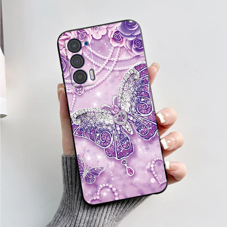 Silicon Case For Motorola Edge (2021) / Edge 5G UW (2021) Fashion Marble Pattern Soft TPU Phone Cases For Edge 2021 XT2141 Funda