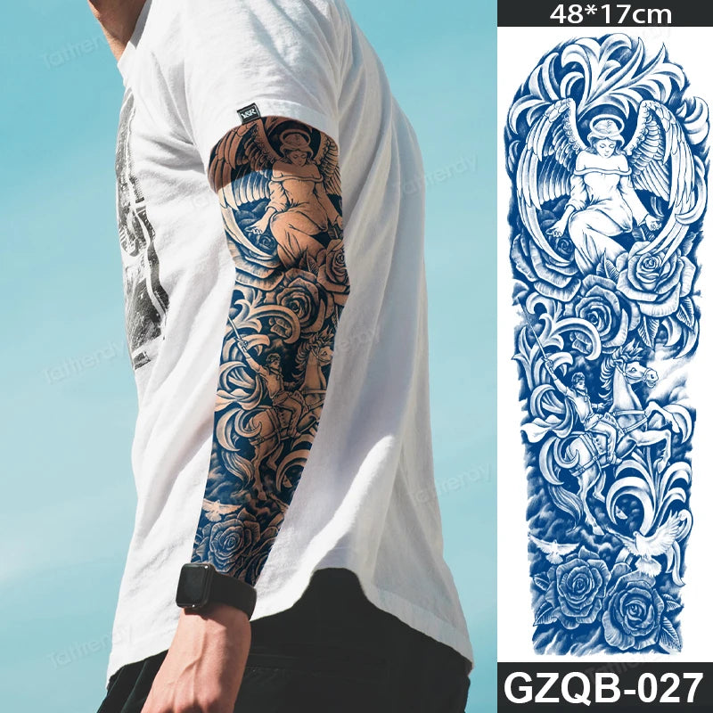 New Juice tattoo natural ink long lasting temporary tattoos full arm sleeve waterproof body art painting large tattoo sticker