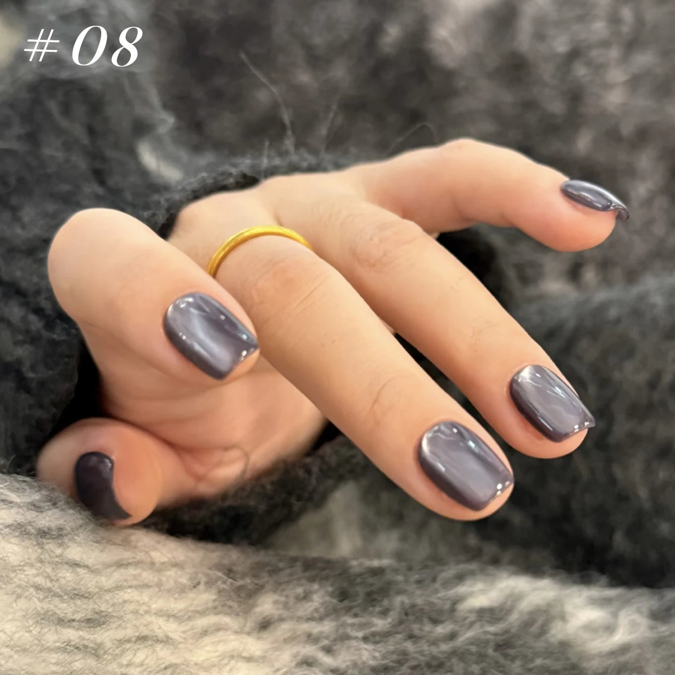 12ML 1-21pcs Autumn Nails Toe Selling Whitening Glass Bead Cat Eye Gel Nail Polish Black Nails Nail Art Grey Cat Eye Nail Glue