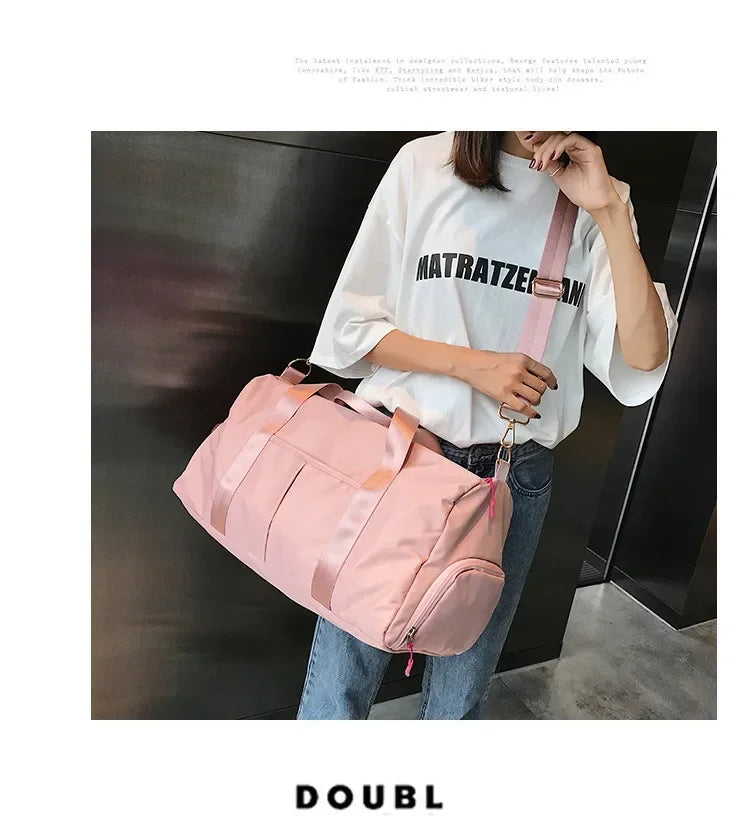 Training Yoga Sporttaschen Fitness Gym Taschen Nass Trocken Separate Gepäcktasche mit separatem Schuhfach Reisetasche Handtasche