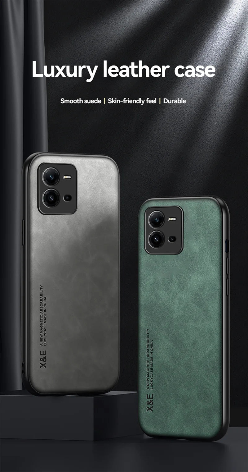 For Vivo V25E V25 Case Magnetic Car Texture Leather Shockproof Phone Case For Vivov25 Vivov25e V 25 E 25E 4G 5G 2022 Back Cover