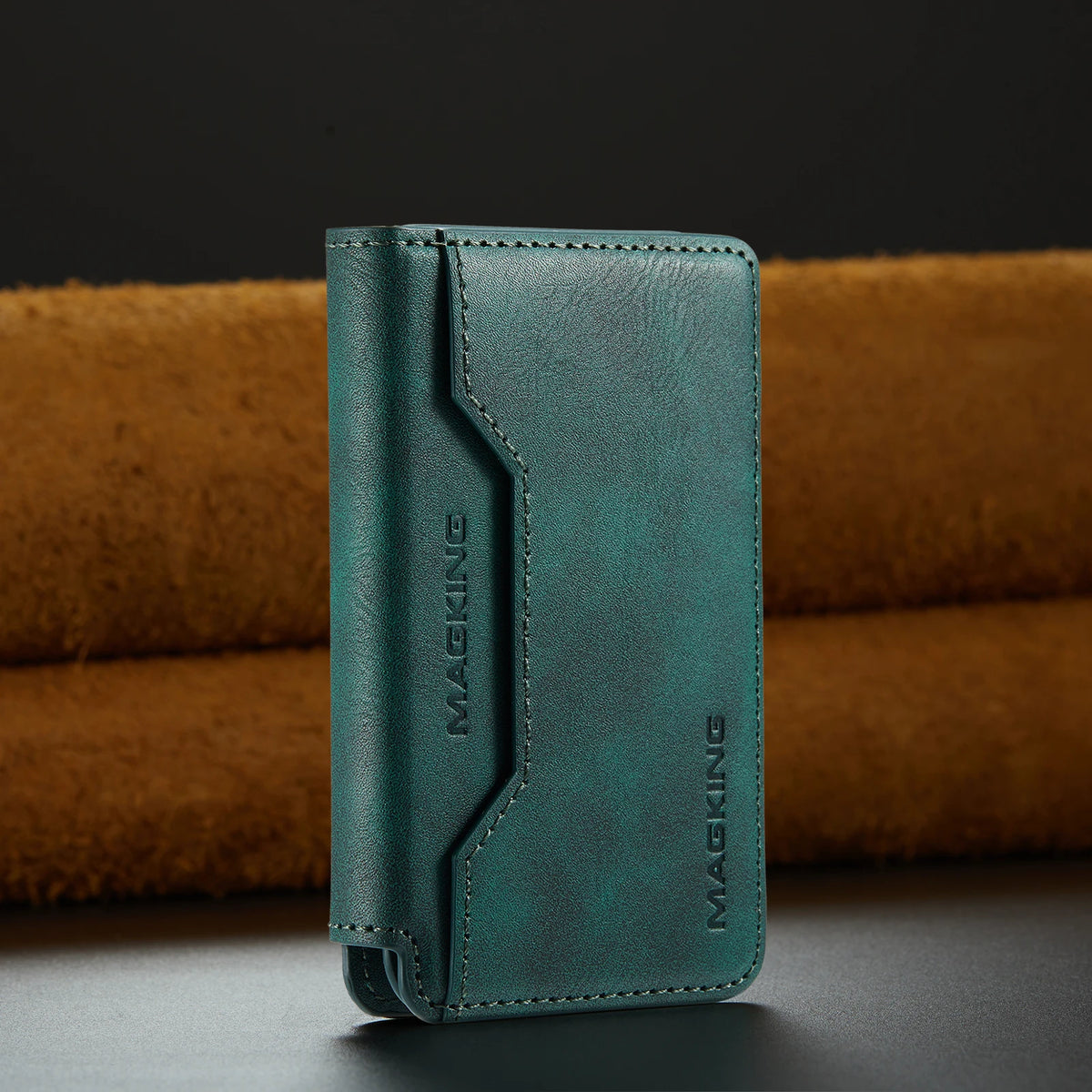 For IPhone 18 13 14 15 16 17 Pro Max Plus For Magsafe Leather Wallet Magnetic Cellphone Card Holder Multi-Card Slot Mini Wallet