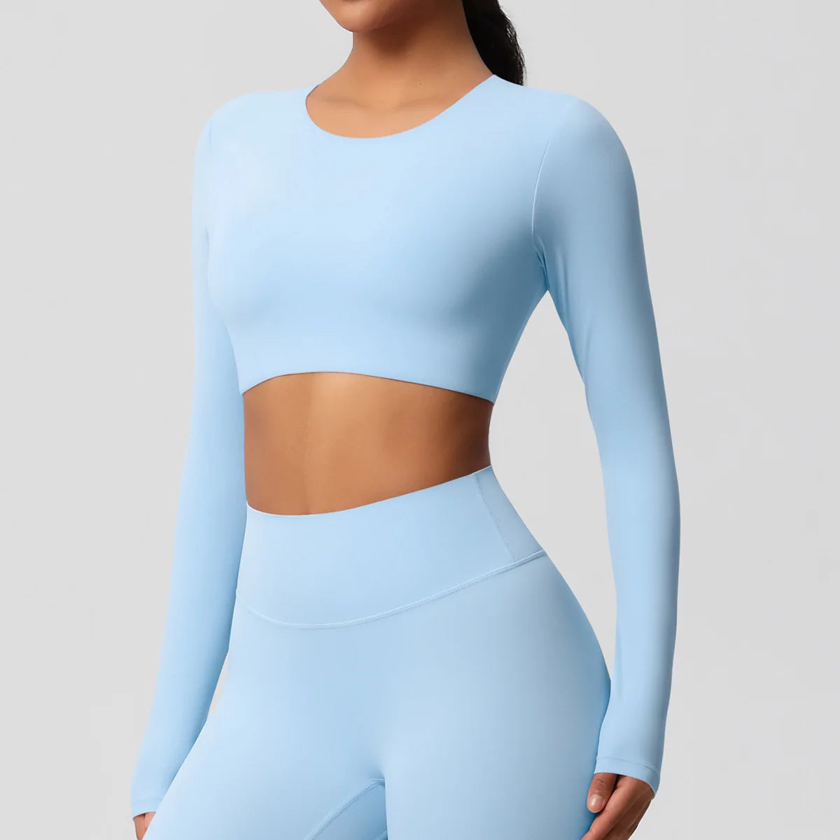 Yoga Suit Gym Sports Set Women Quick-Drying Fitness Set Female Tracksuit Running Workout Long Sleeve Sports Shirt Sportswear