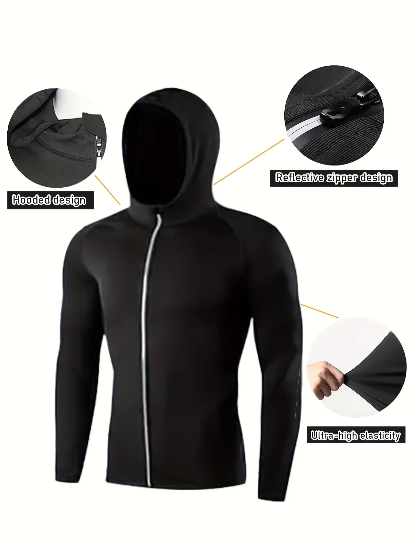 Men's fitness set of 5 pieces, quick-drying clothing, suitable for fitness, basketball and training, highly elastic set