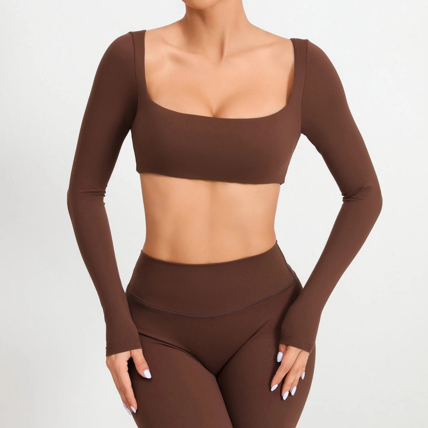 Sexy Fitness Long Sleeve Yoga Clothes Backless Gym Top Women Breathable Sports Crop Yop Shirts Quick Dry Sportswear Women Top