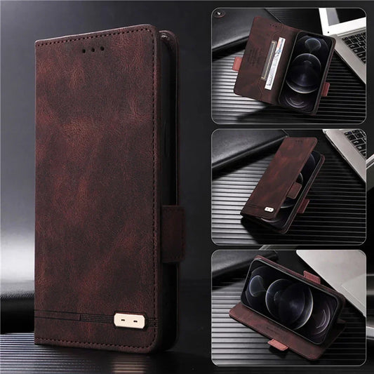For Oneplus 13 12 11 5G Flip Case Leather Wallet Book Clamshell Etui for OnePlus 12R Luxury Cover One Plus 12 R 11R 13 Funda