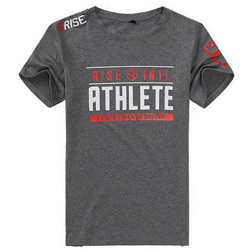 Herrenbekleidung Sommer Casual T-Shirt Gym Fitness Shirt Sport Lauf T-Shirt Basketball Kurzarm T-Shirt Workout Sweatshirt