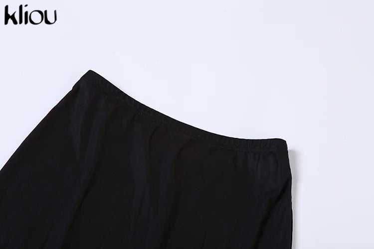 Kliou Vintage Folower Print Zweiteiliges Set für Damen, sexy, durchsichtige Netz-Weste + schmaler Rock mit hoher Taille, passende Outfits für Damen