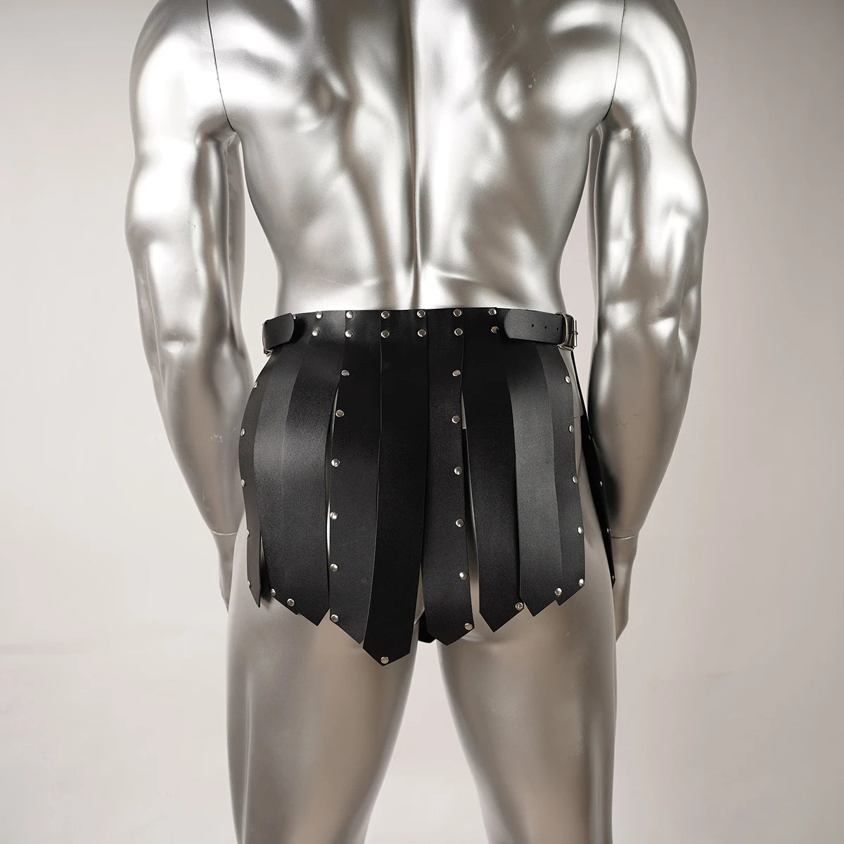Mens pu leather lingerie harness men Gladiator Skirt and chest men's harness pu leather straps pu leather kilt Harnesses for men
