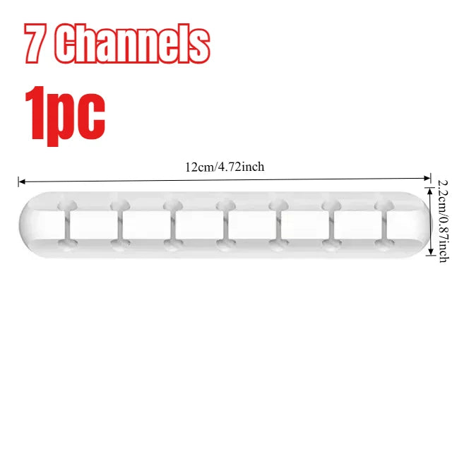 Cable Cord Wire Organizer Silicone USB Cable Winder Management Clips Self Adhesive for Mouse Keyboard Headset For iPhone Huawei
