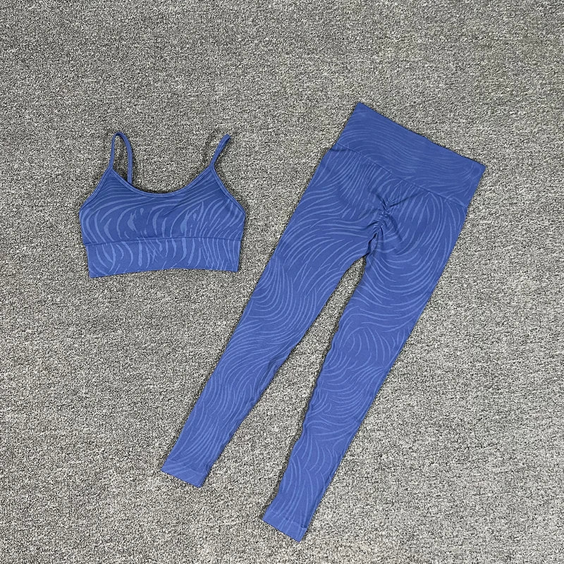 Sports Set Women Shorts Fitness Tights Seamless Yoga Set Crop Top Running Stretch High Waist Leggings Gym Sets Womens Outfits