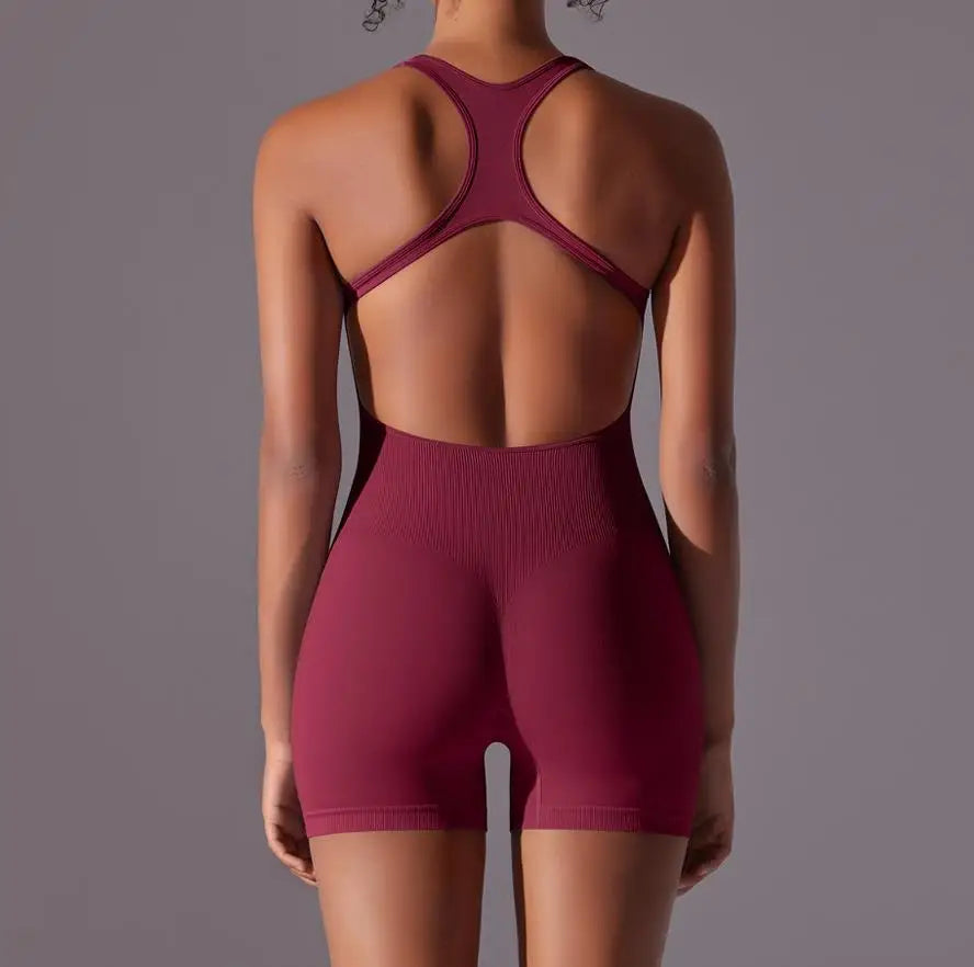 Women Training Yoga Set Sportswear Women Sports Jumpsuit Fitness Rompers Female Push Up Gym Workout Clothes Bodysuits XP287