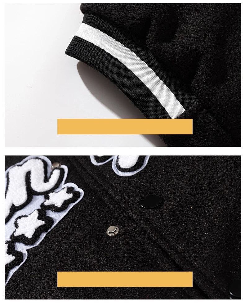 Herrenjacke Baseballuniform Herren Loose Embroidery Tide Brand Mäntel Frühling Herbst Casual College Wear Amerikanische Modekleidung